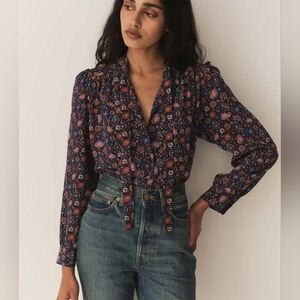 DÔEN Josseline Top Midnight Riviera Medallion Small NWT